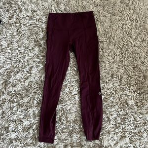 Fast and Free High Rise tight Lululemon Leggings 25” inseam
